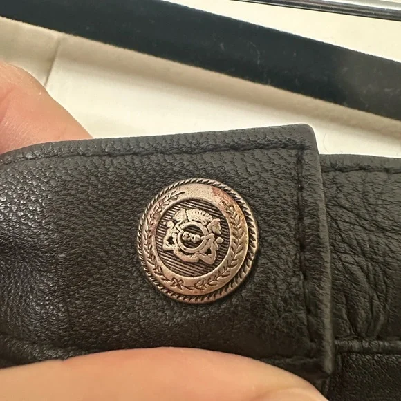 Vintage 90s Express Black Leather Skirt vintage size 7/8 (modern size 2) - Picture 3 of 5